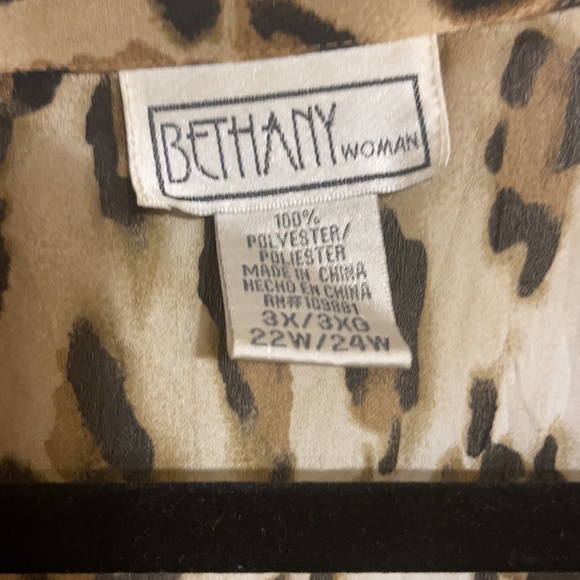 Bethany Leopard Sheer Shirt - Picture 4 of 4